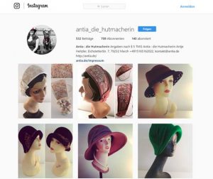 Die Hutmacherin auf Instagram